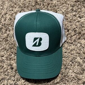 Bridgestone Golf Green and White Trucker Hat
